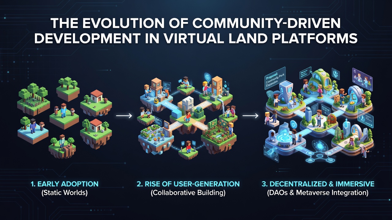 The Evolution of Community-Driven Development in Virtual Land Platforms